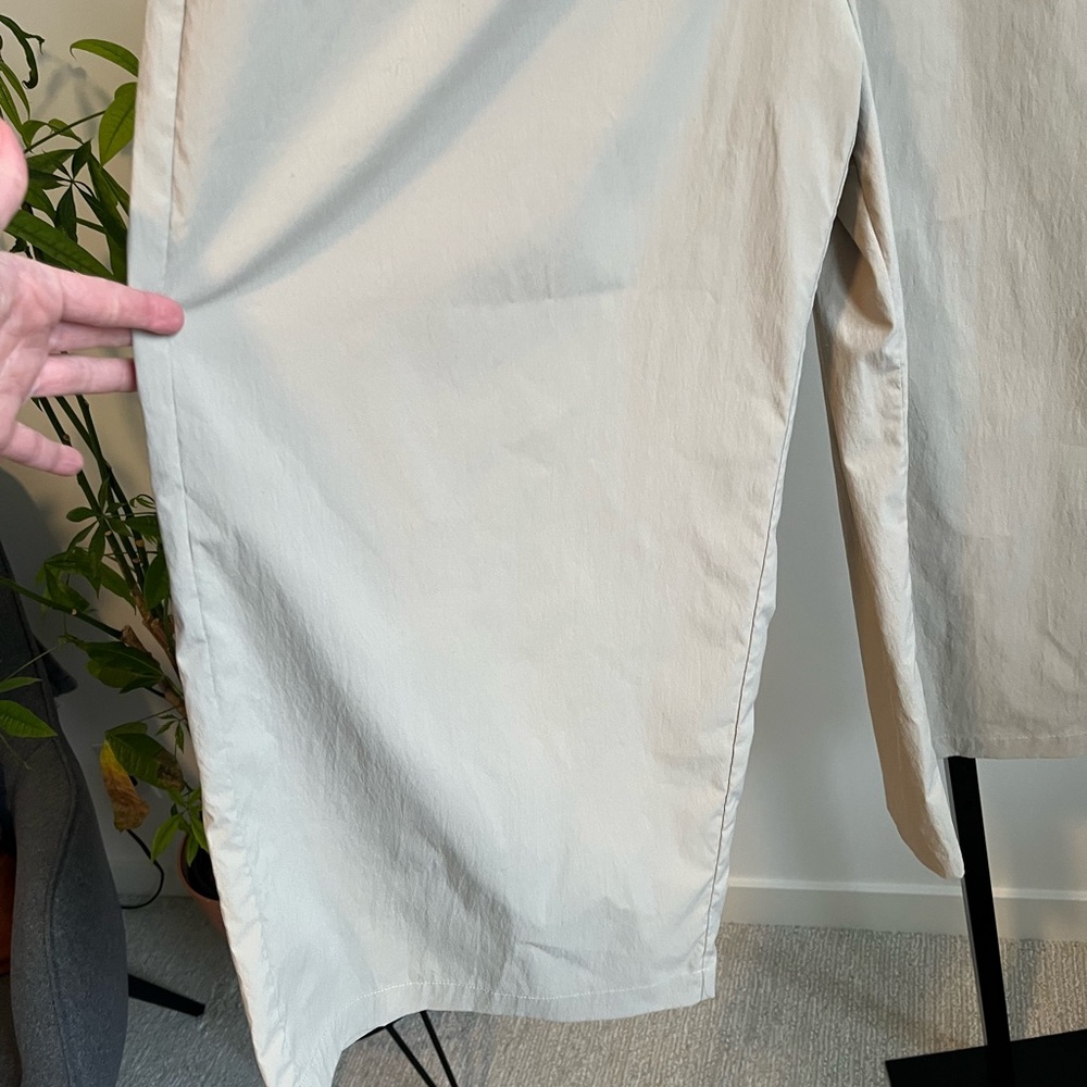 Athleta Midday Crop Poplin Wide Leg Pants Khaki XL - Picture 12 of 12
